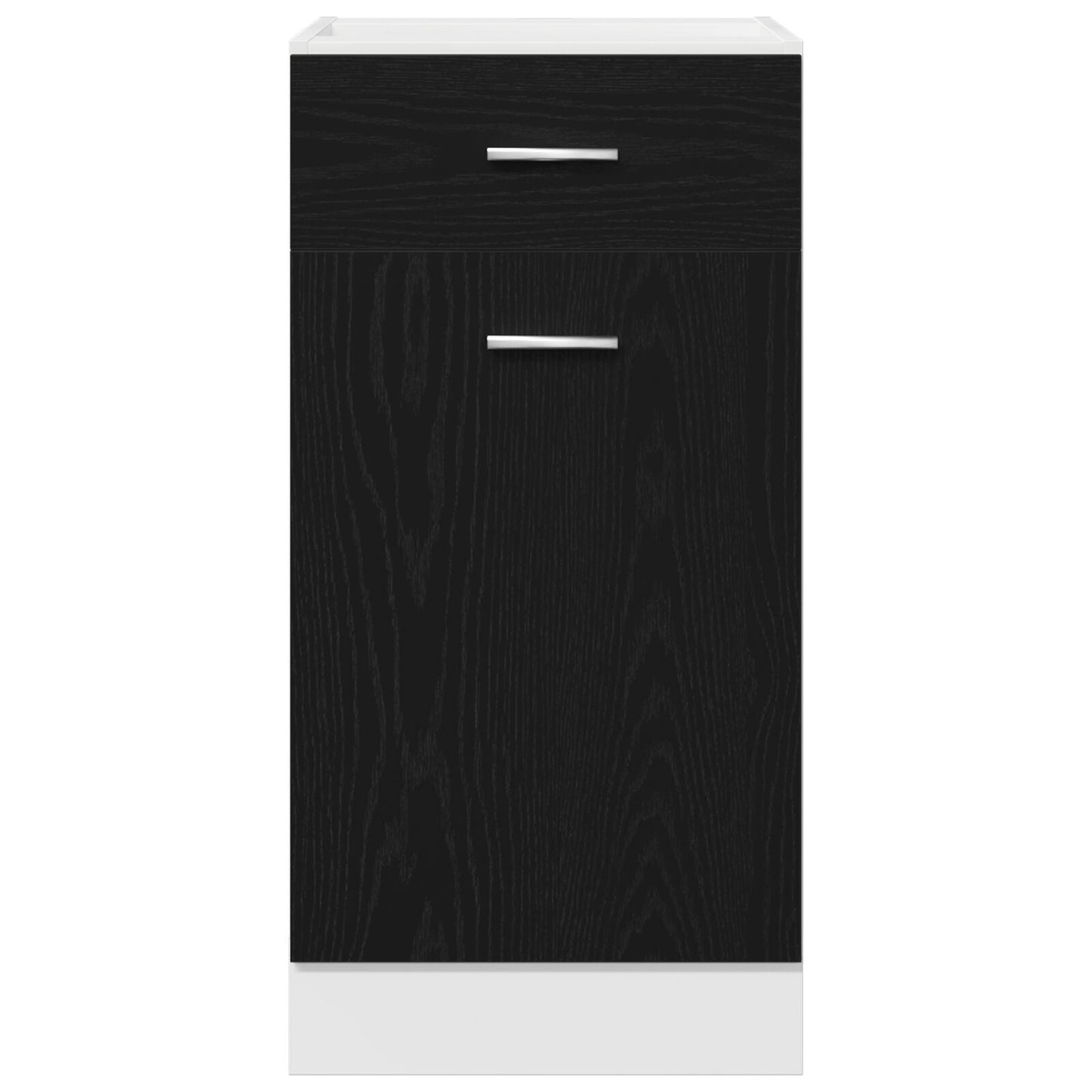 Drawer Bottom Cabinet - Black Oak, 40x46x81.5 cm, Made of Engineered Wood