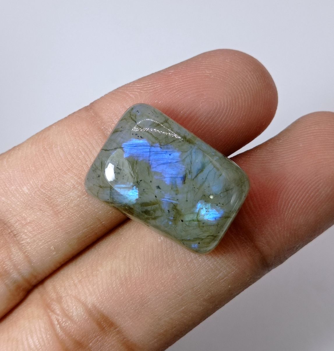 34.5ct Labradorite Cabochon - Spectrolite- Black Moon Stone - 22x16mm