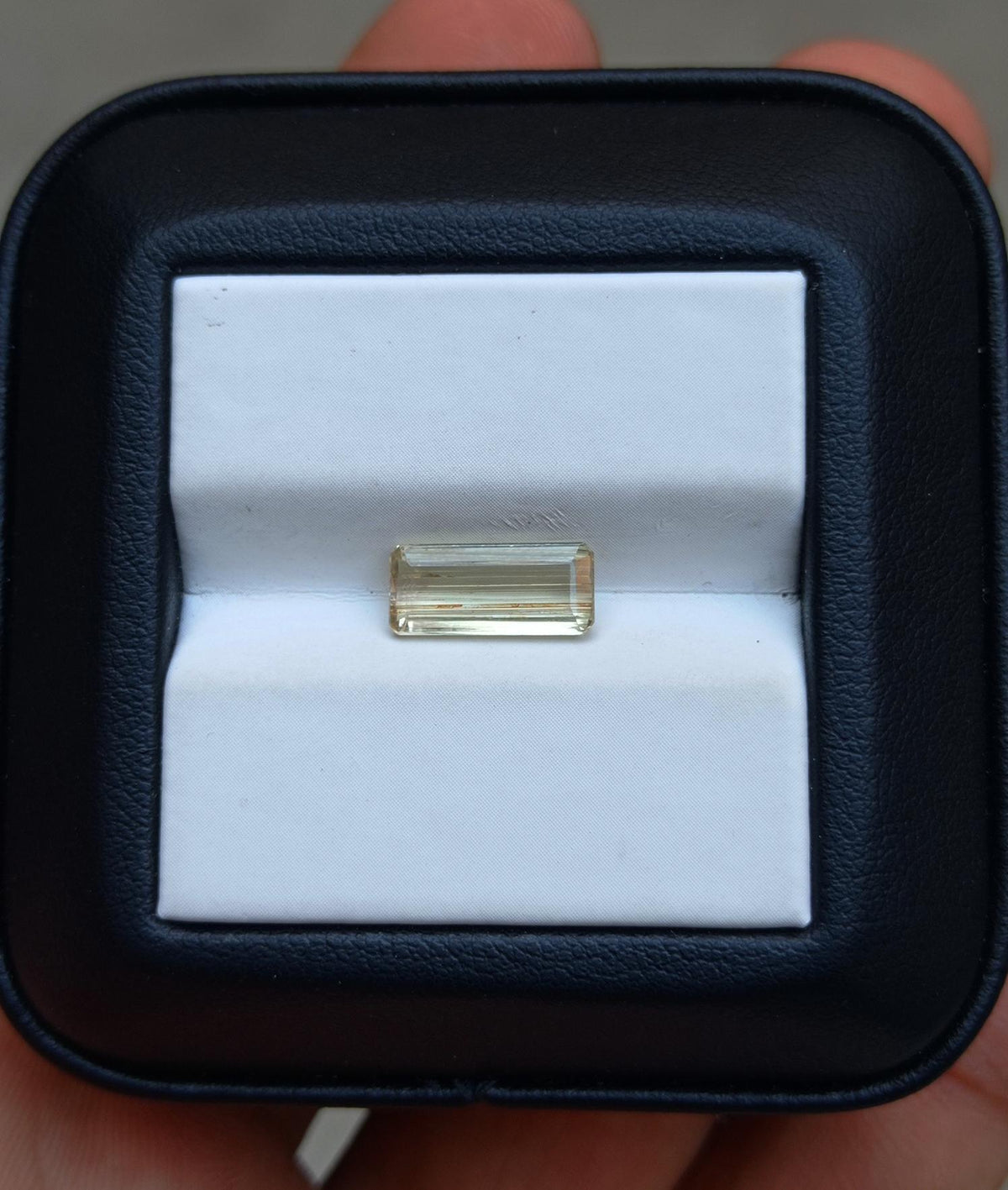 1.8ct Natural Yellow Tourmaline Gemstone - October Birthstone - 11x5x3mm