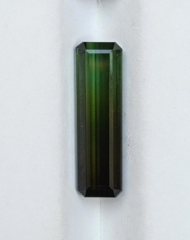 5.8ct Natural Bi-Color Green Tourmaline Gemstone - October Birthstone