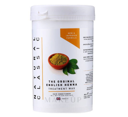 Natural Classic Original English Henna Treatment Wax for Intense Hair Repair & Shine for All Hair Types 480ml/16.23 oz