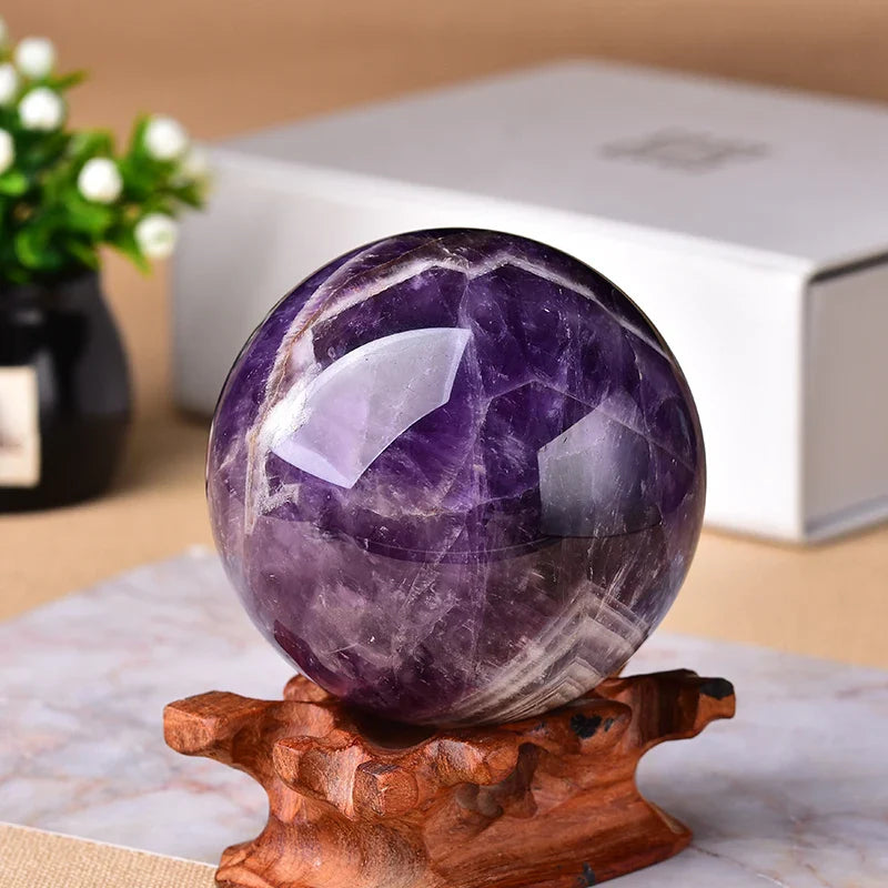 Natural Dream Amethyst Ball Polished Globe