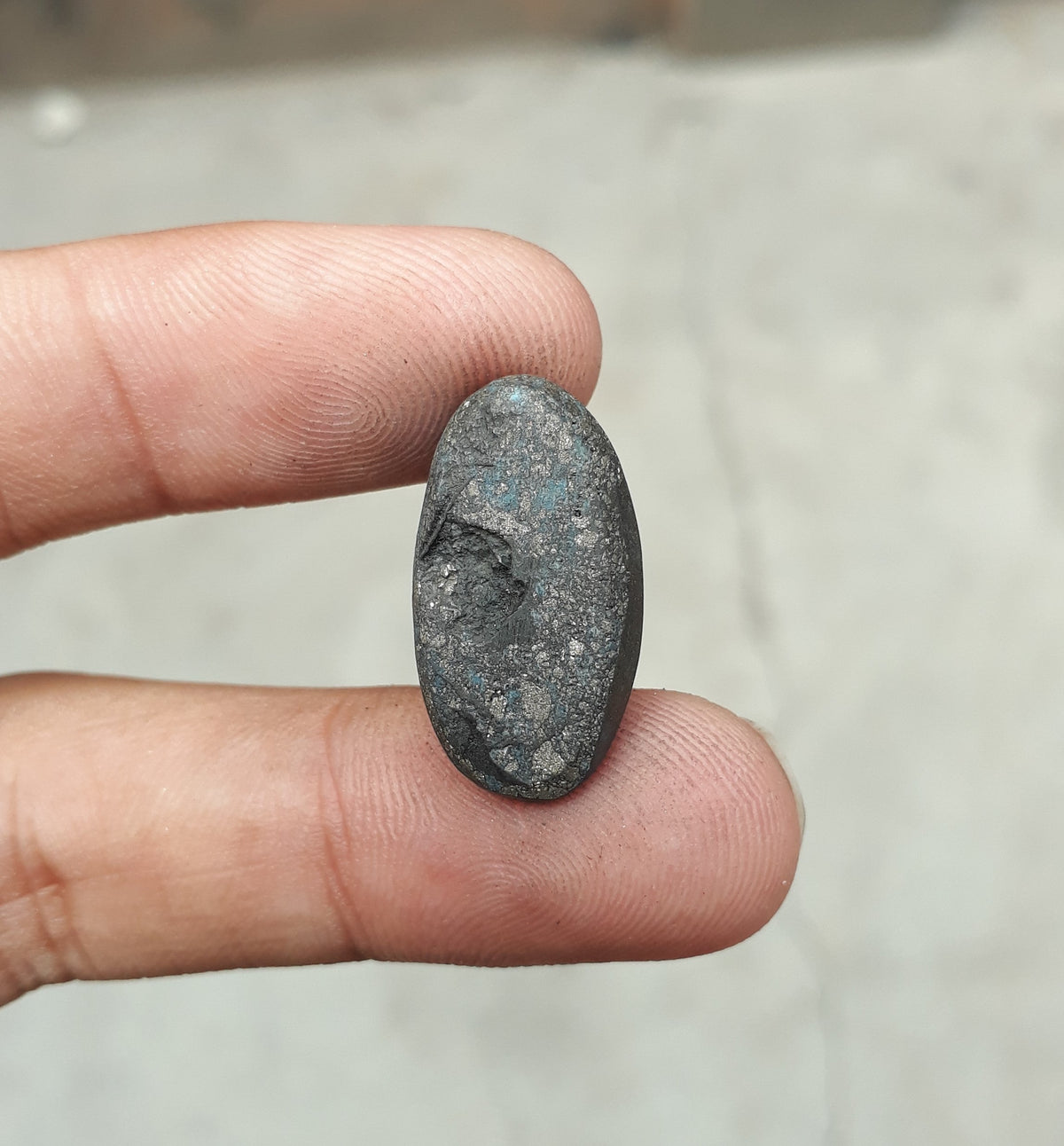 Natural Turquoise with Pyrite - Blue Matrix Turquoise - Shajri Feroza-21Ct