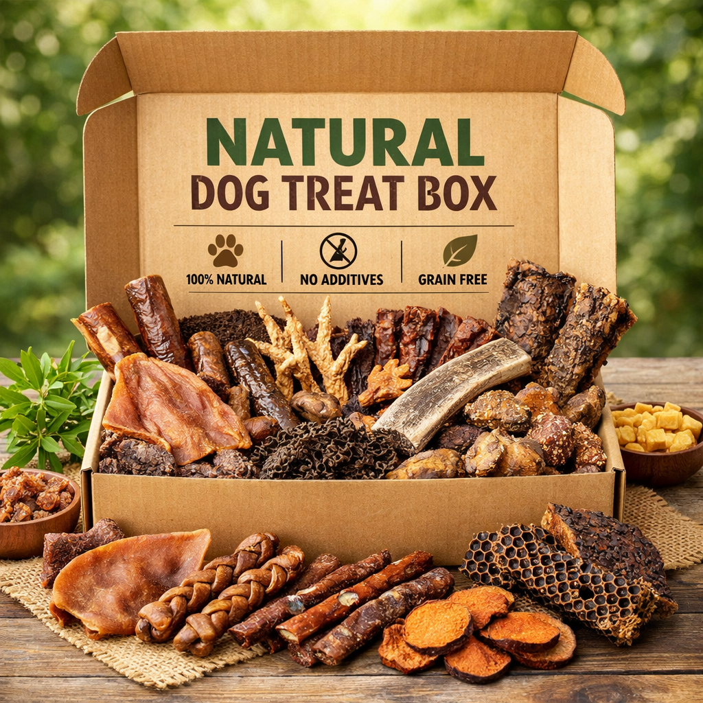 Natural Doggy Treat Enrichment Box - 60