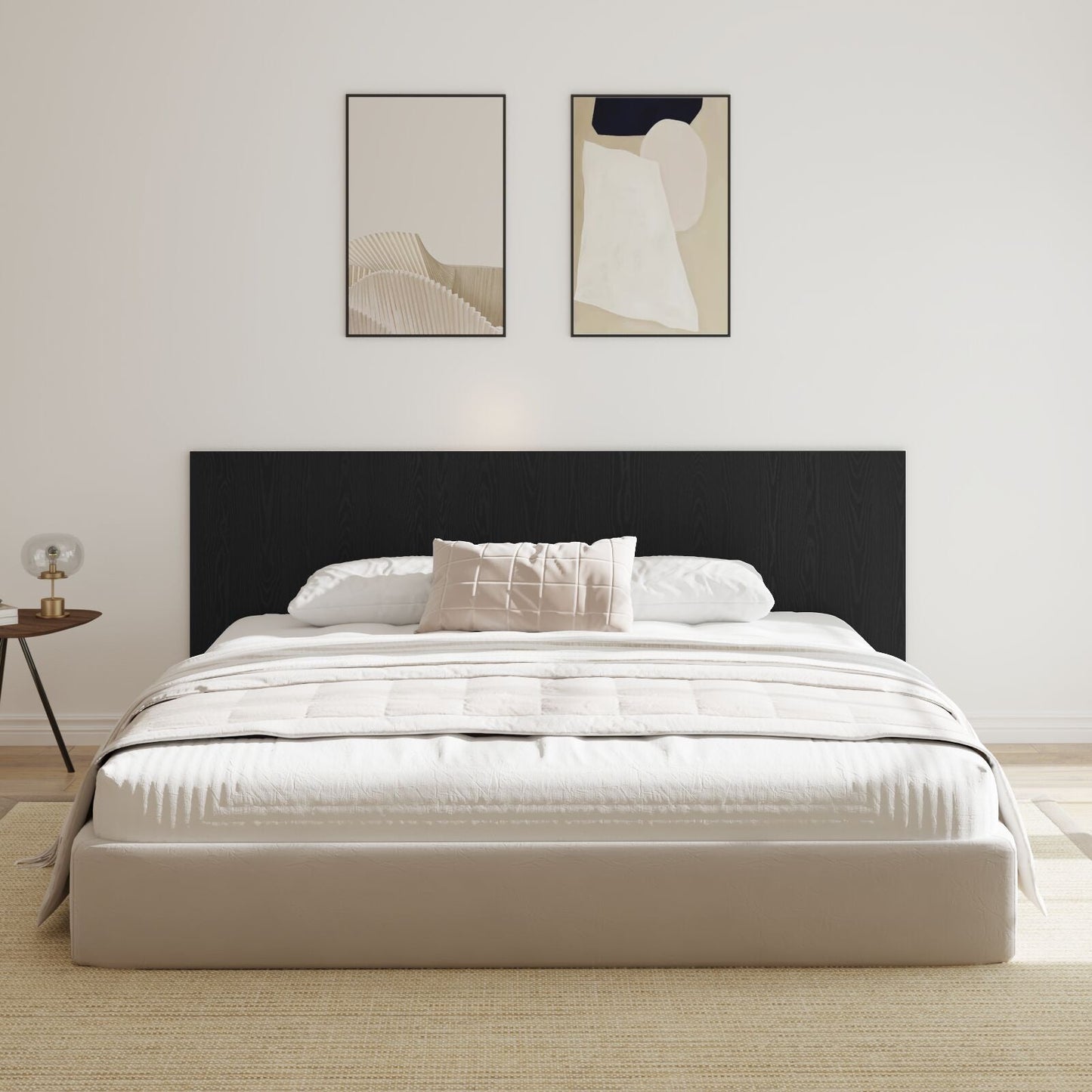 Black Oak Wall Headboard 240x1.5x80 cm Made from Engineered Wood