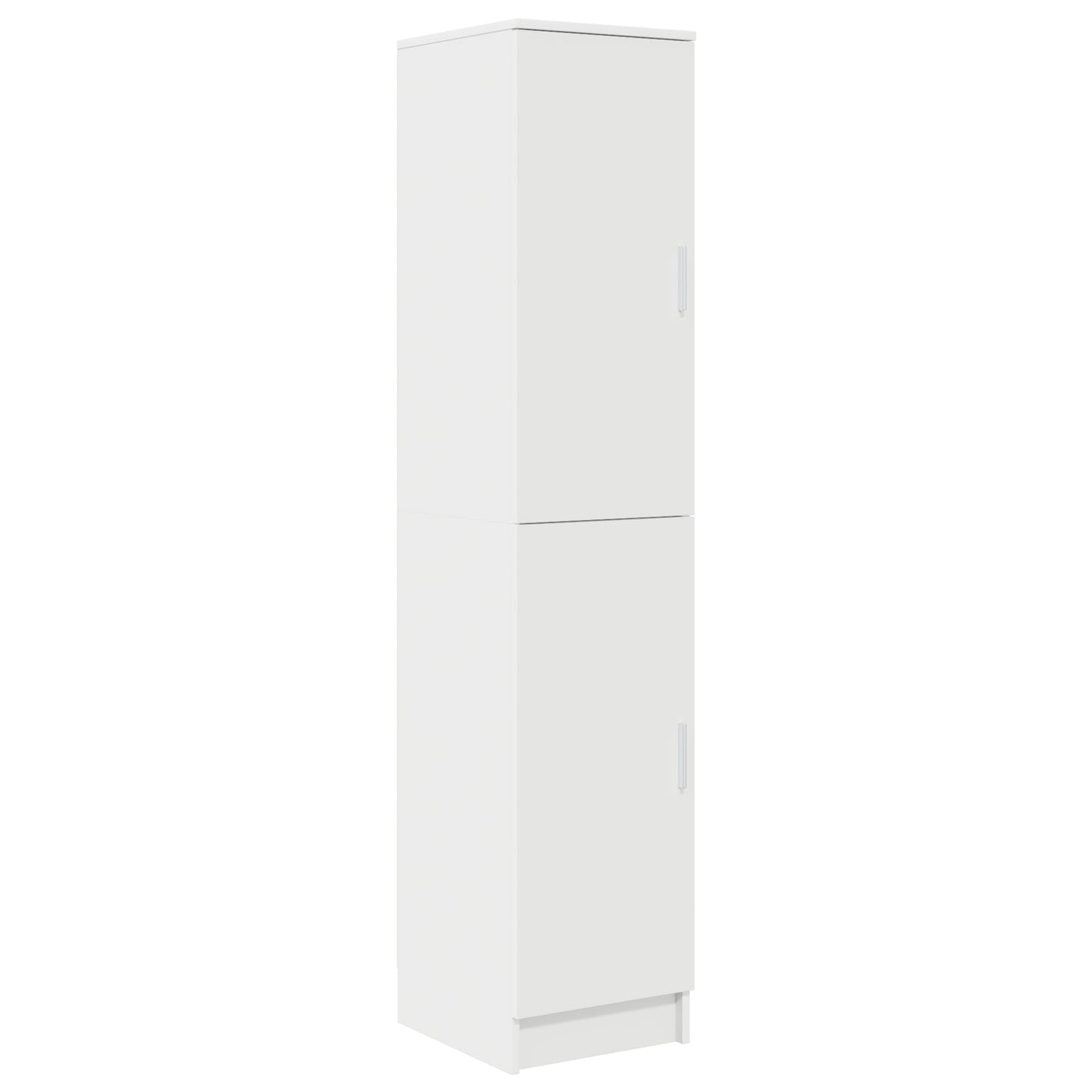 Desk with Storage White Engineered Wood