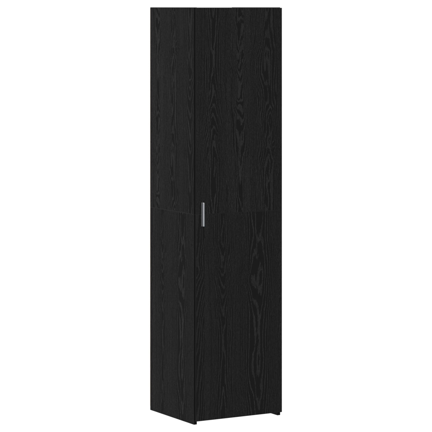 Highboard Black Oak 45x42.5x185 cm Engineered Wood
