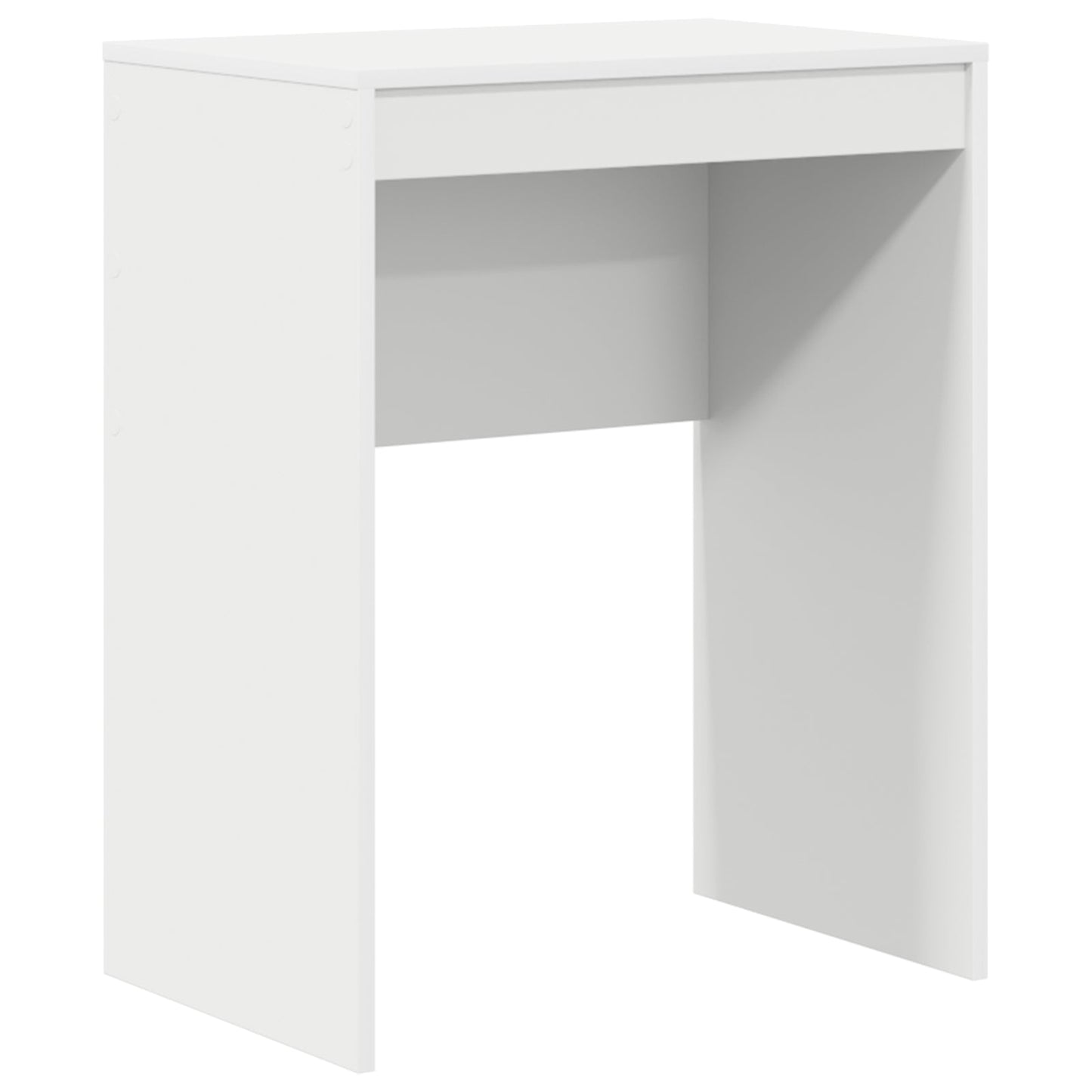 Desk with Storage White Engineered Wood