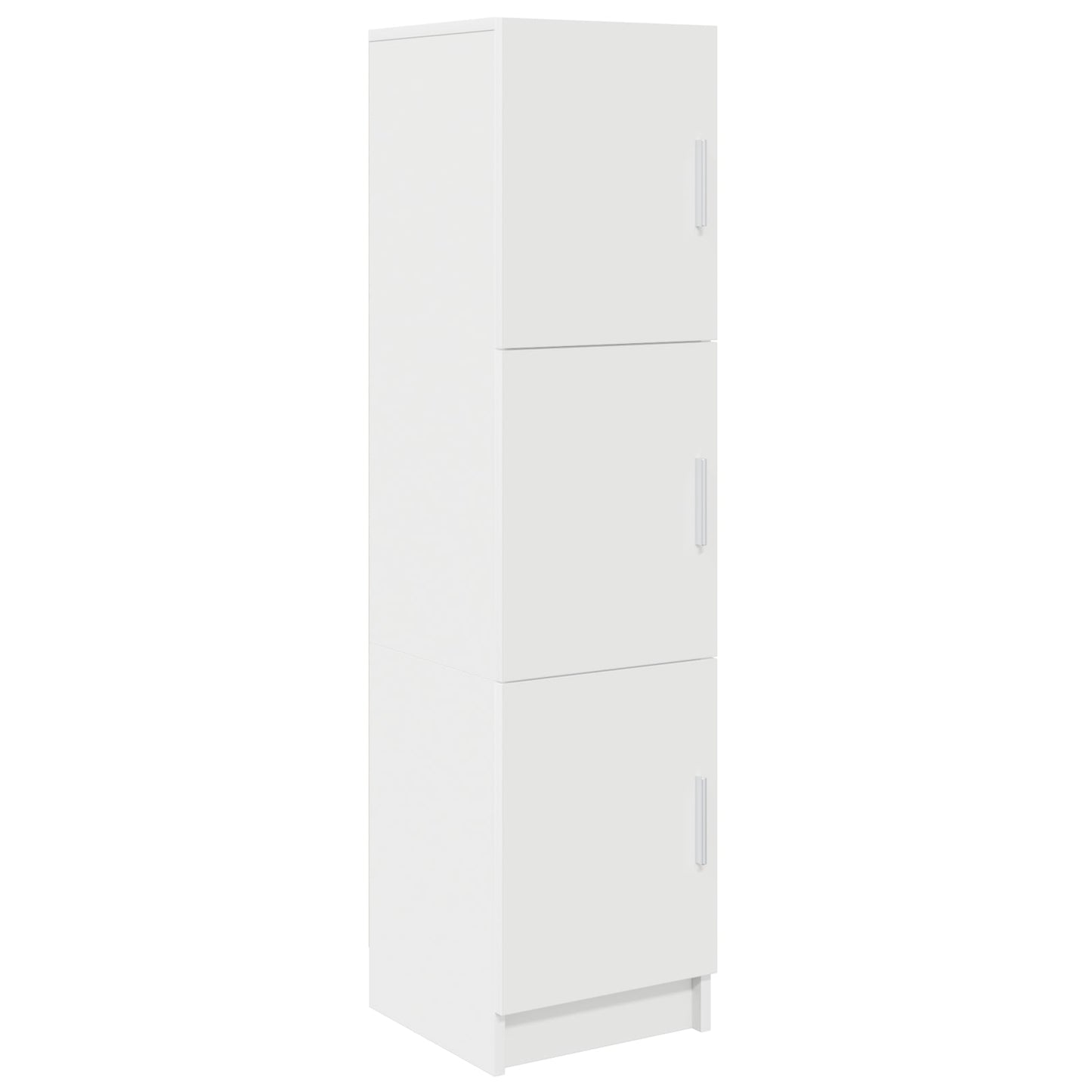 Desk with Storage White Engineered Wood