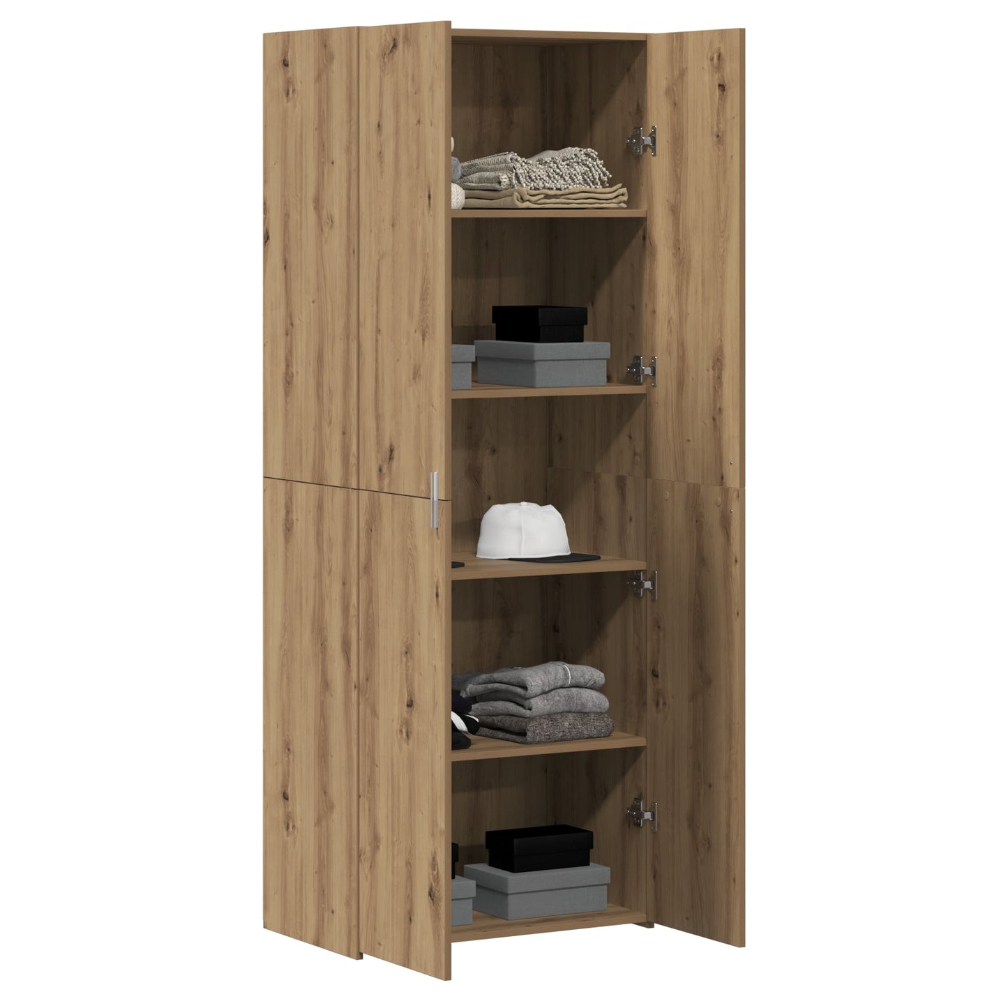 Highboard Artisan Oak 70x42.5x185 cm Engineered Wood