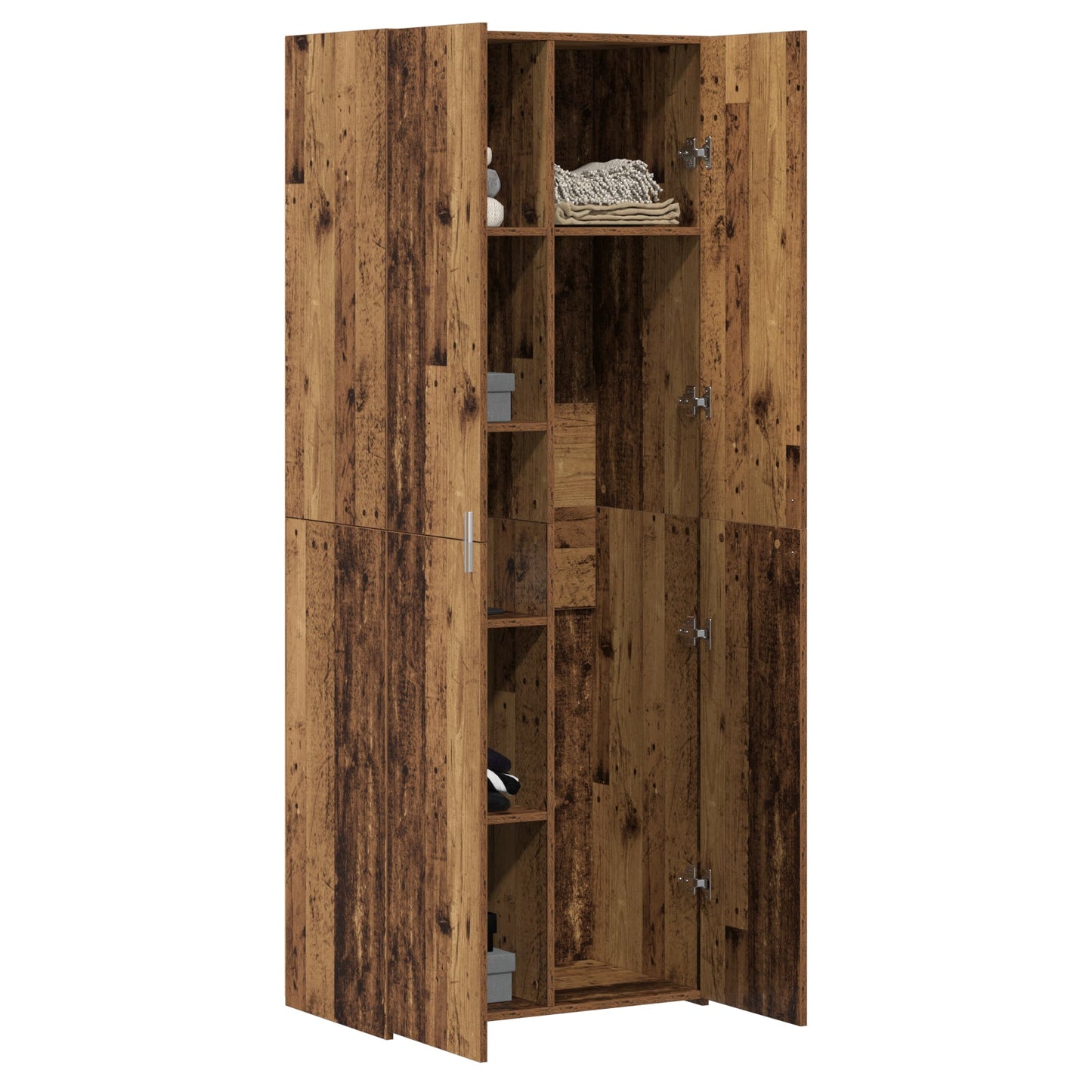 Highboard Old Wood 70x42.5x185 cm Engineered Wood