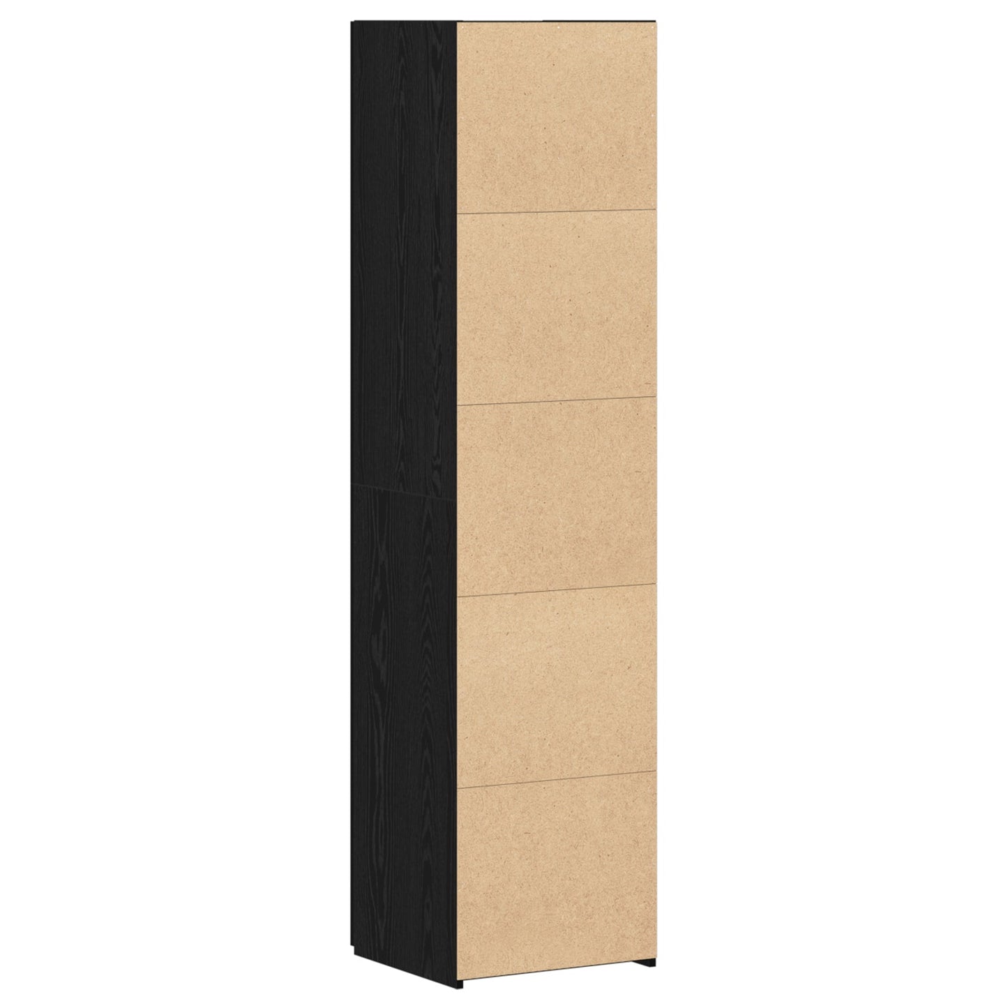 Highboard Black Oak 45x42.5x185 cm Engineered Wood