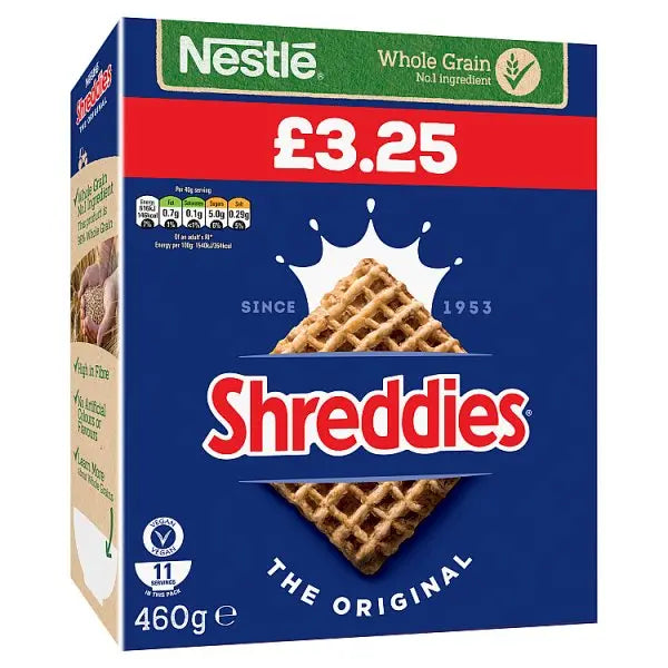 Nestlé Shreddies Original Cereal 460g (Case of 6)