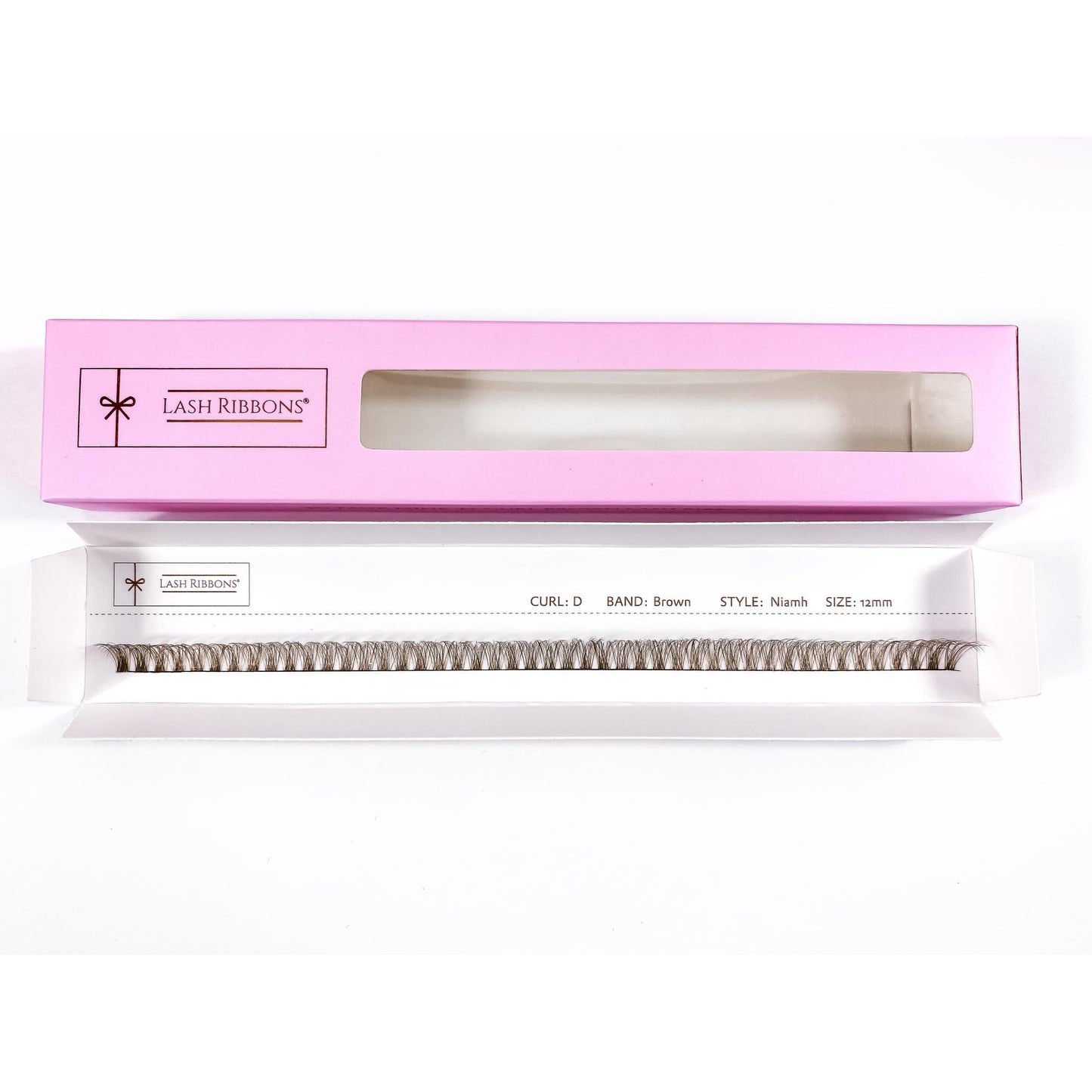 Niamh - 3D 'D' Curl Brown Lash Ribbons®