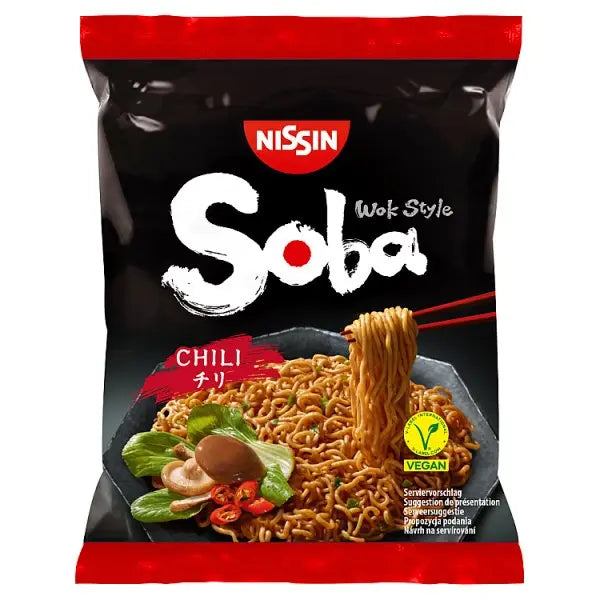 Nissin Soba Chili Instant Wok Style Noodles 111g (Case of 9)