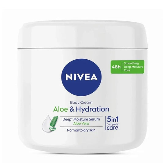 Nivea Aloe & Hydration Body Cream Soothing Hydration for All Skin Types 400 ml/13.53 oz