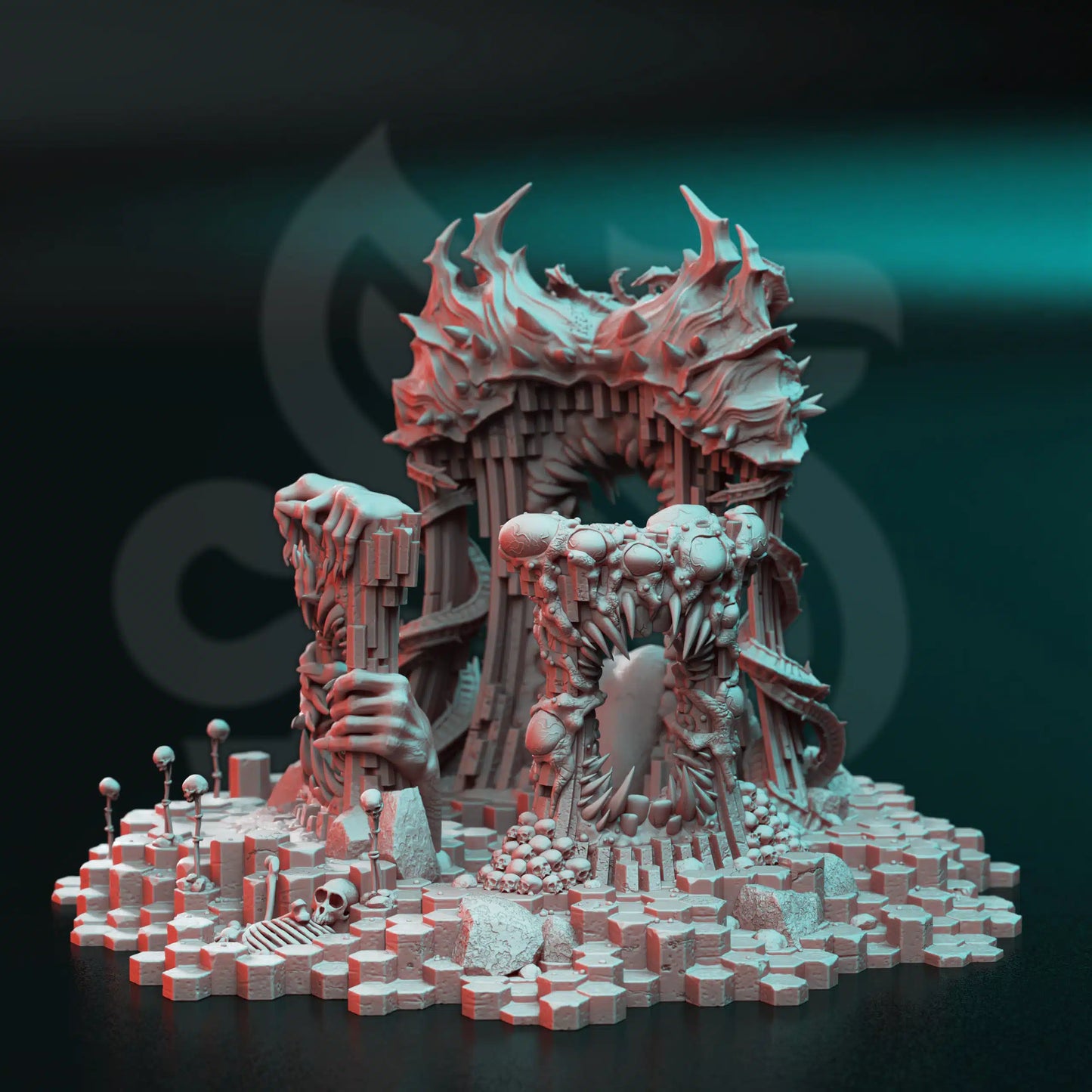 Nosaryni – The Burning Doors - 3D Printed Terrain Miniature