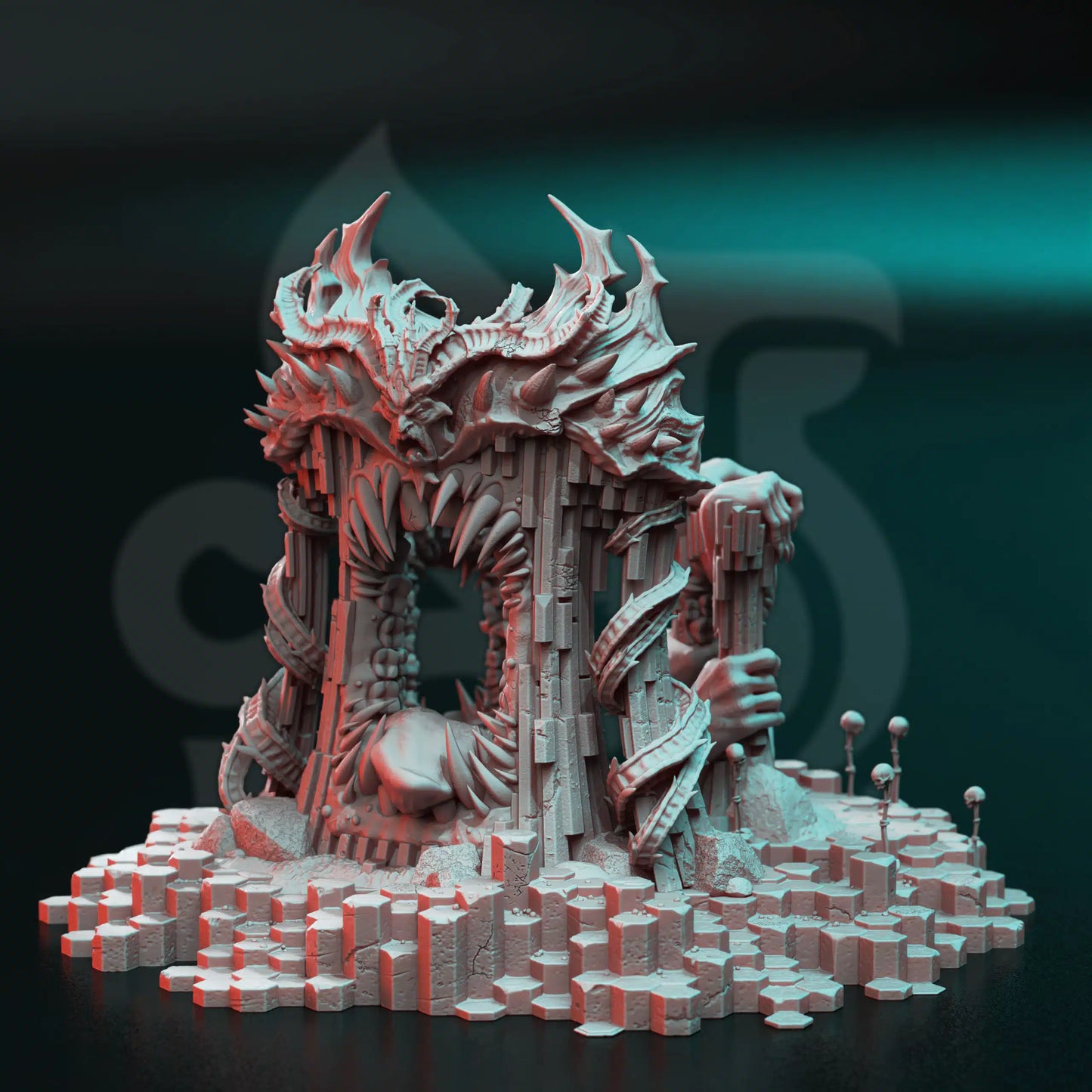 Nosaryni – The Burning Doors - 3D Printed Terrain Miniature