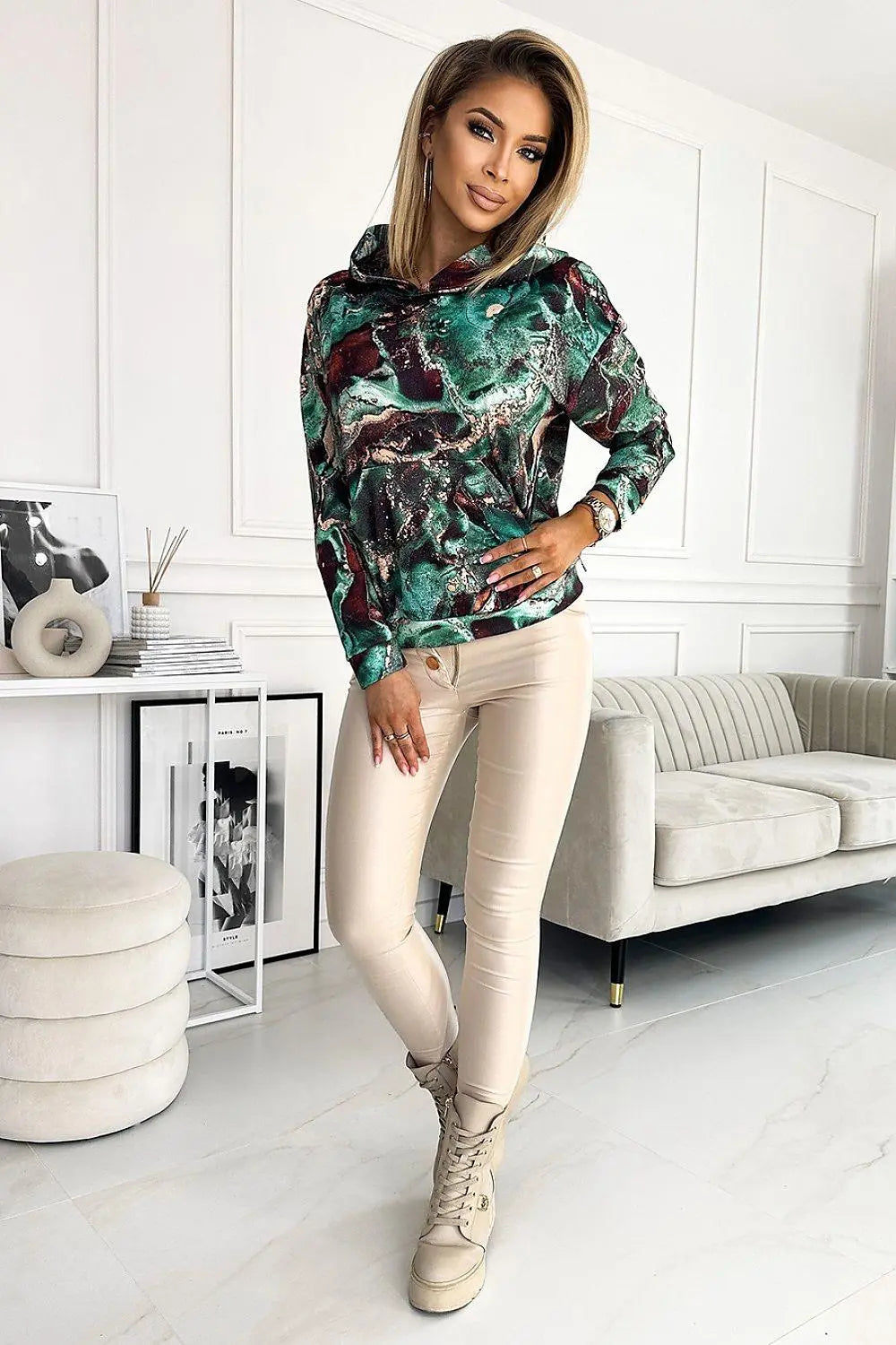 Numoco Comfortable Kangaroo Sweatshirt With Hood