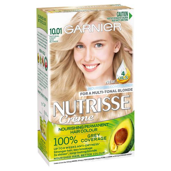 Garnier Nutrisse Permanent Hair Colour: Nourishing & Vibrant Grey Coverage for All Hair Types At-Home Kit