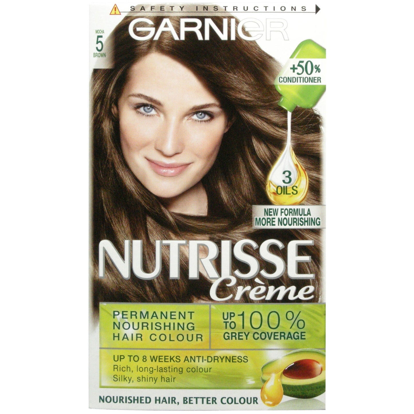 Garnier Nutrisse Permanent Hair Colour: Nourishing & Vibrant Grey Coverage for All Hair Types At-Home Kit