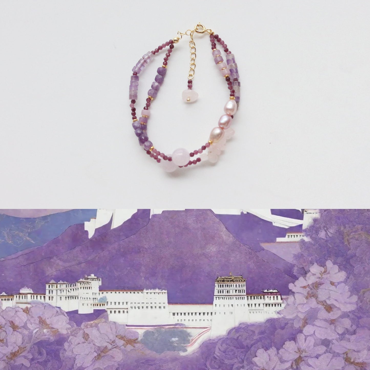 JEKIRA Amethyst & Pearl Jewelry Set