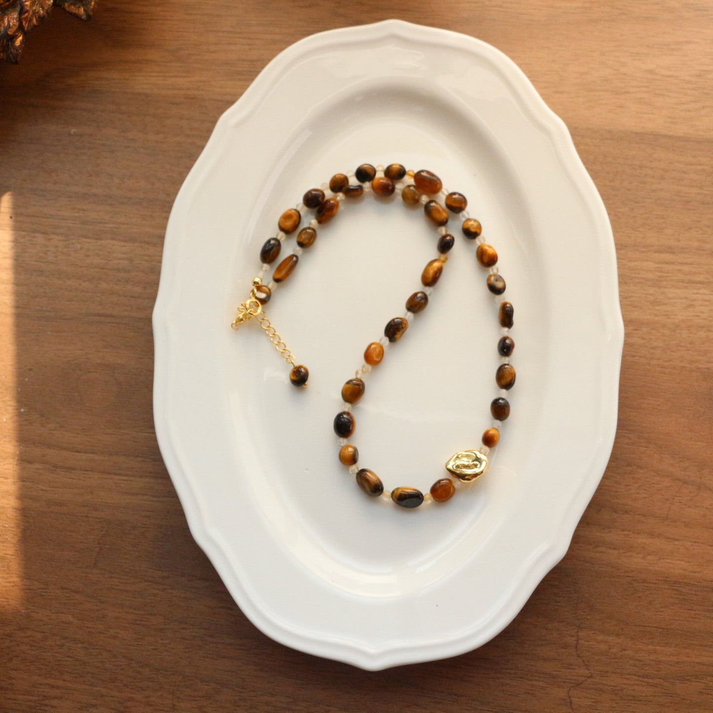 Jekira Tiger’s Eye & Citrine Couple’s Necklace Set