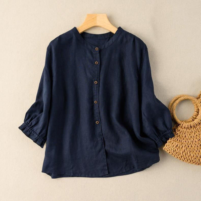 Women's Retro Style Summer Blouse