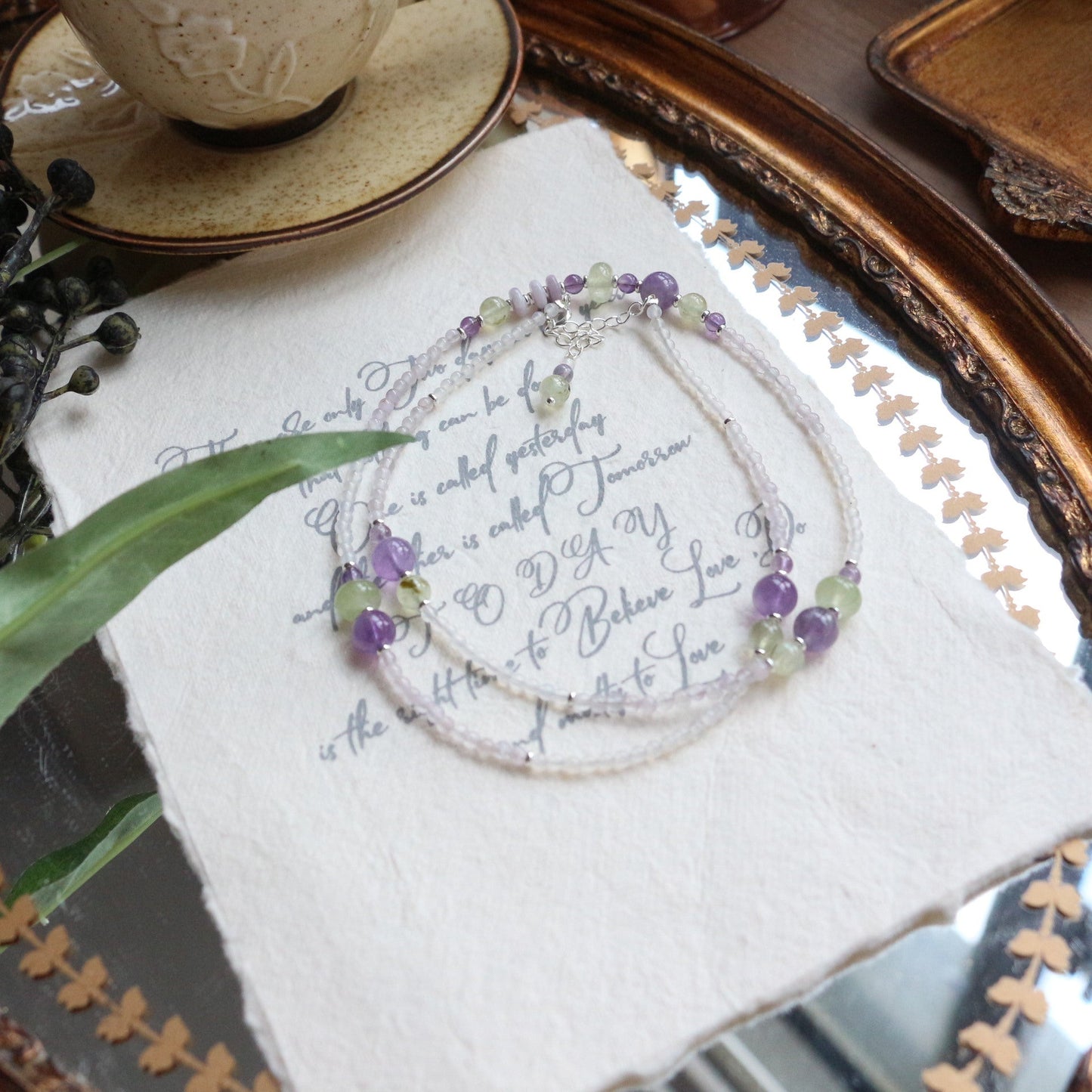 Jekira Amethyst & Lilac Stone Necklace