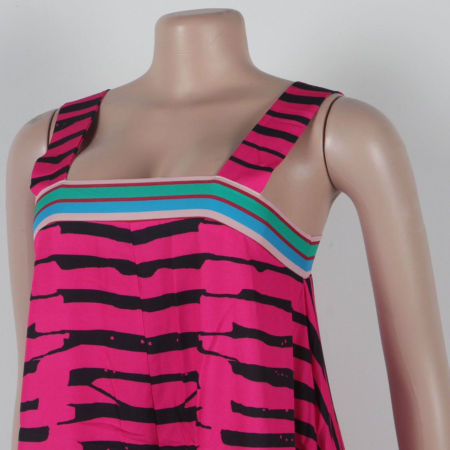 CM.YAYA Women Striped Wide Leg Straight Strap Tank Wide Leg Haren Sleeveless Jumpsuit 2024 Street Playsuit One Piece Suit Romper