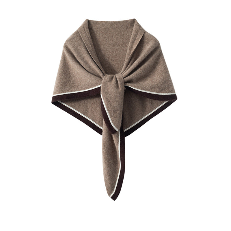 Luxury Knitted Triangular Cashmere Shawl | Premium Binder Wrap - Neomodest