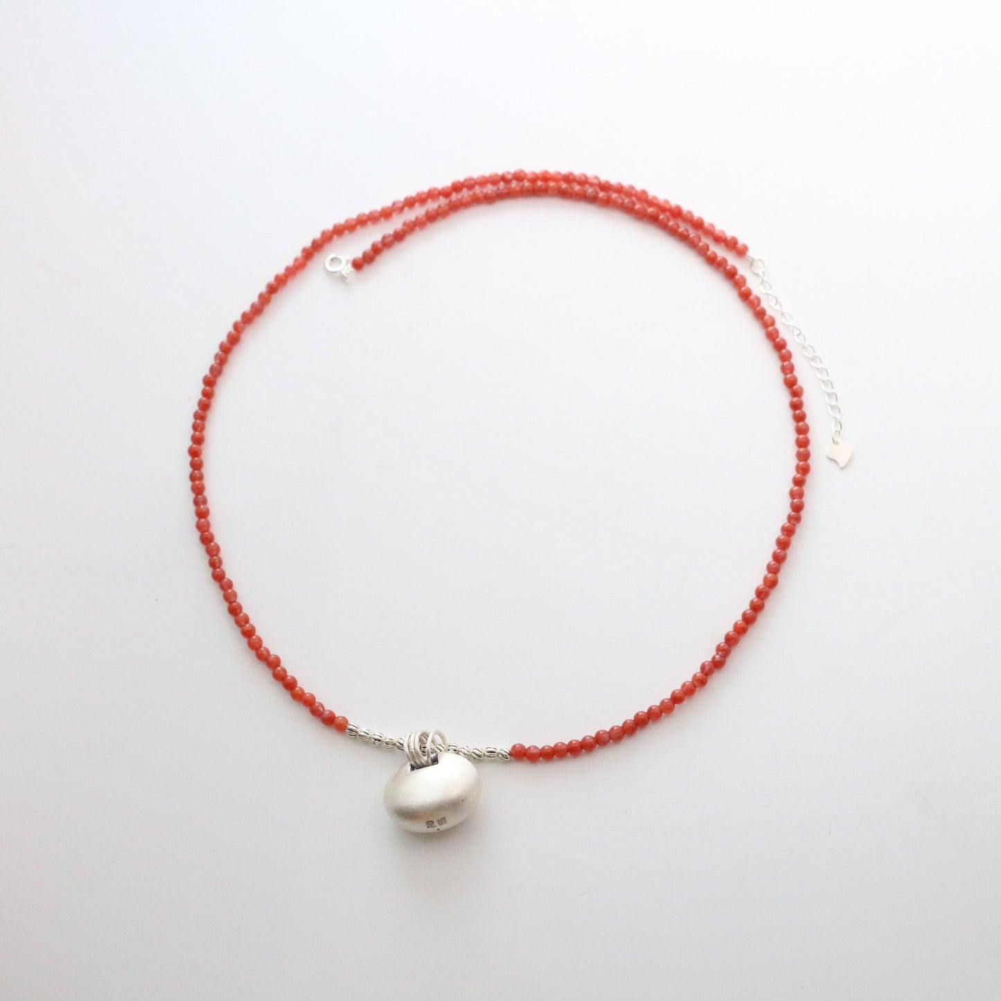 Jekira Nanhong Bead & 999 Pure Silver Necklace Set