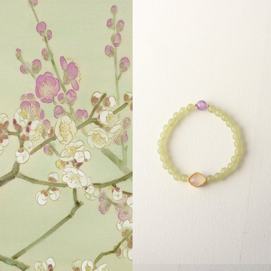 Jekira Malachite & Amethyst Zen Bracelet