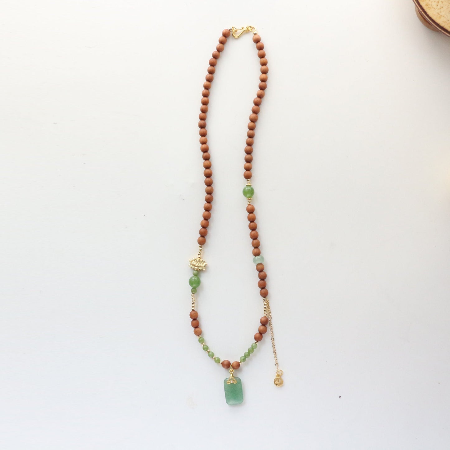 JEKIRA New Chinese Sandalwood Emerald Zen Necklace