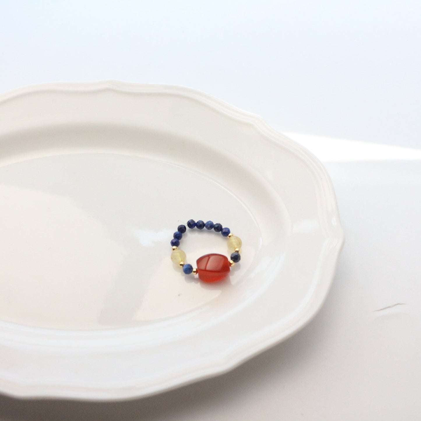 JEKIRA Lapis Lazuli Healing Bracelet with Citrine & Red Agate