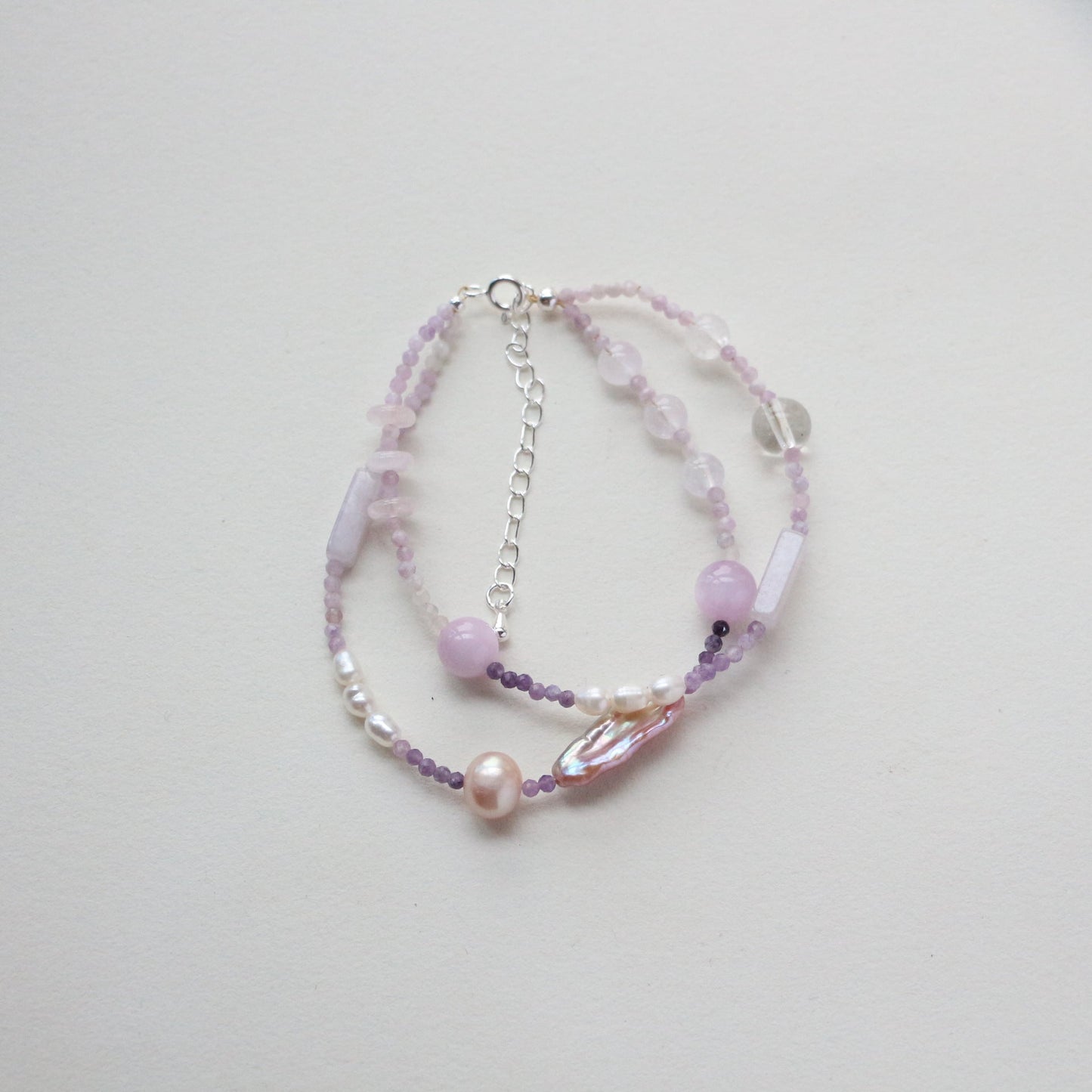 JEKIRA Lilac Amethyst & Pearl Duo - Necklace & Bracelet Set
