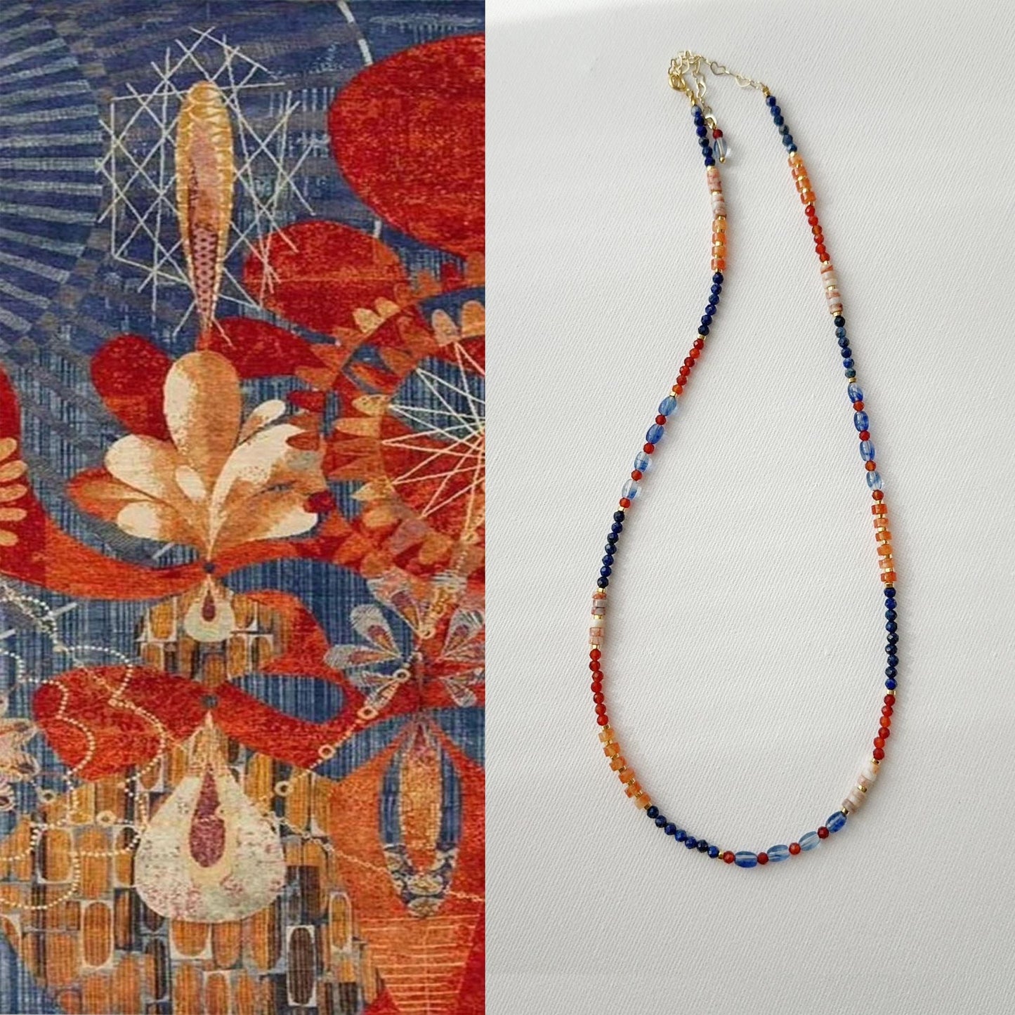 Jekira Dunhuang Lapis Lazuli & Gemstone Jewelry Set