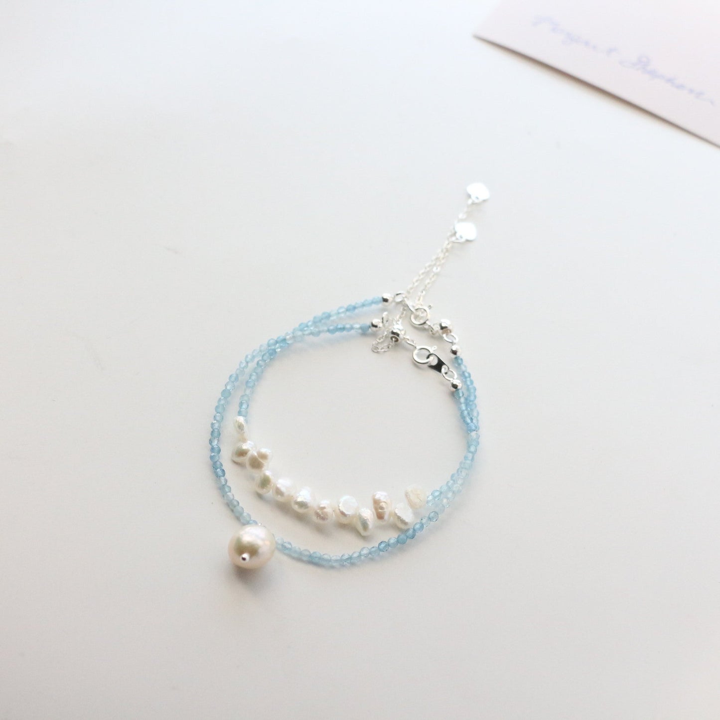 JEKIRA Aquamarine & Baroque Pearl Set