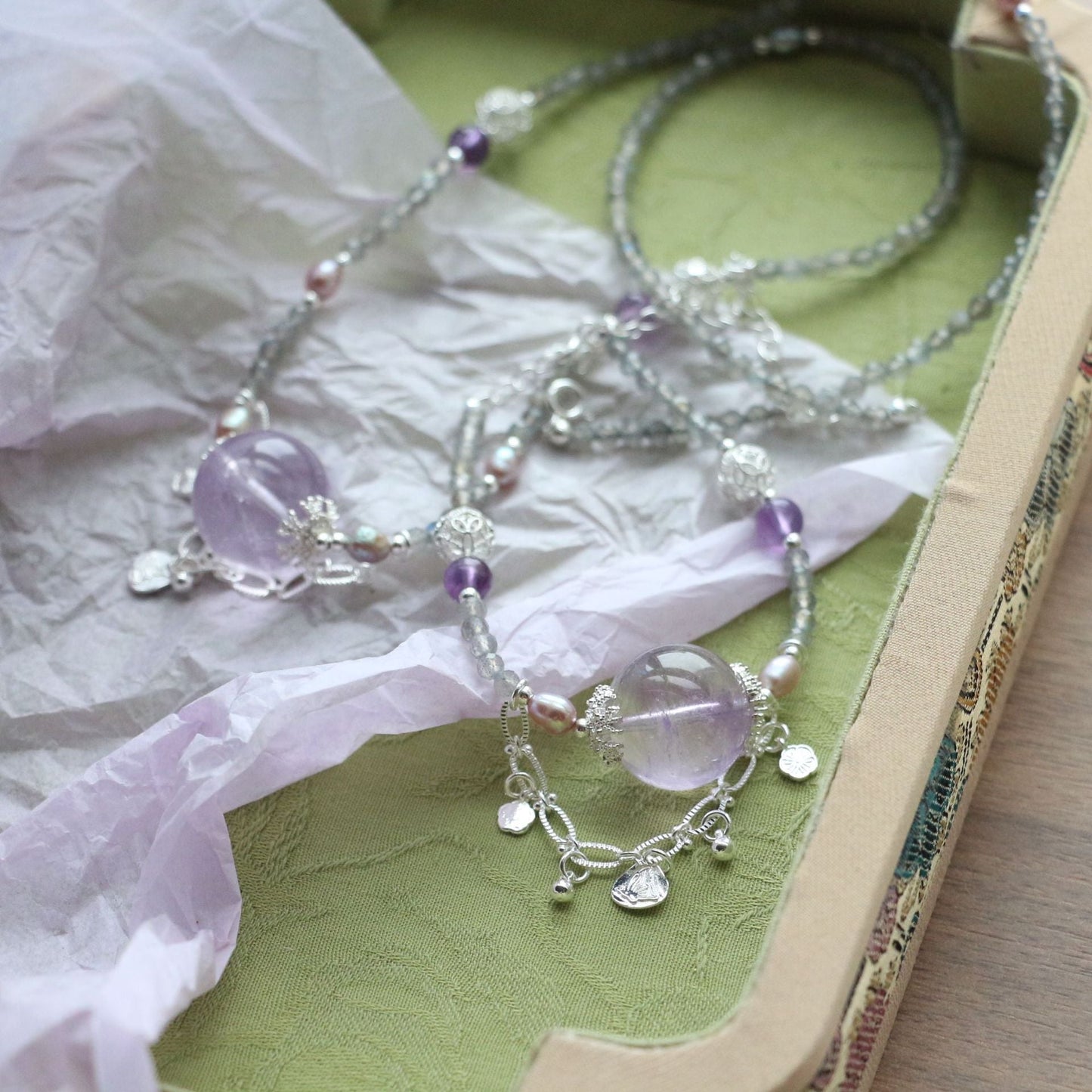 JEKIRA Moonbeam & Amethyst Wildfire Jewelry Set