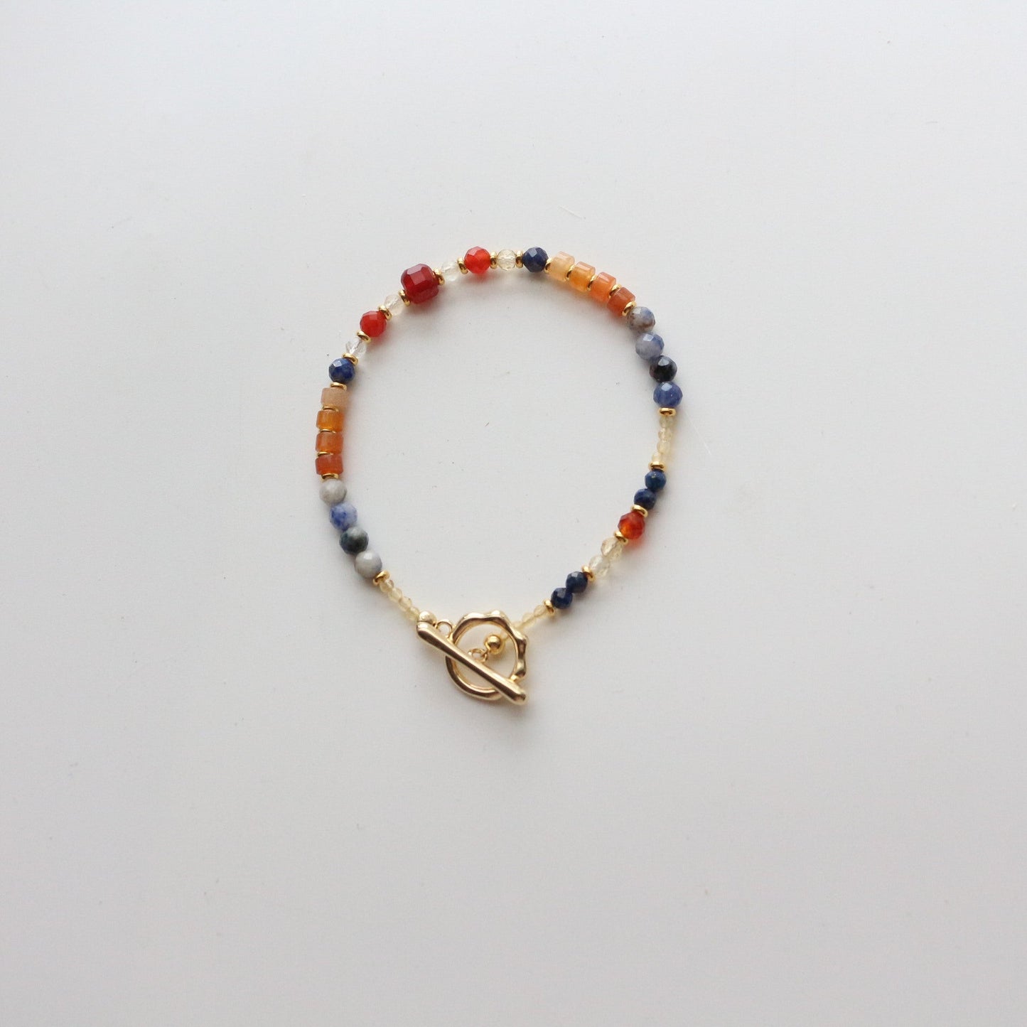 Jekira Lapis Lazuli & Gemstone Jewelry Set – Layered Necklace, Bracelet, Earrings & Rings