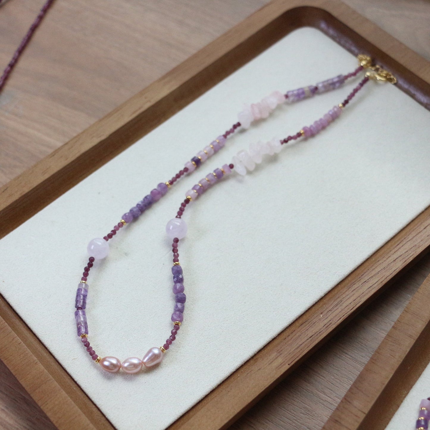 JEKIRA Amethyst & Pearl Jewelry Set
