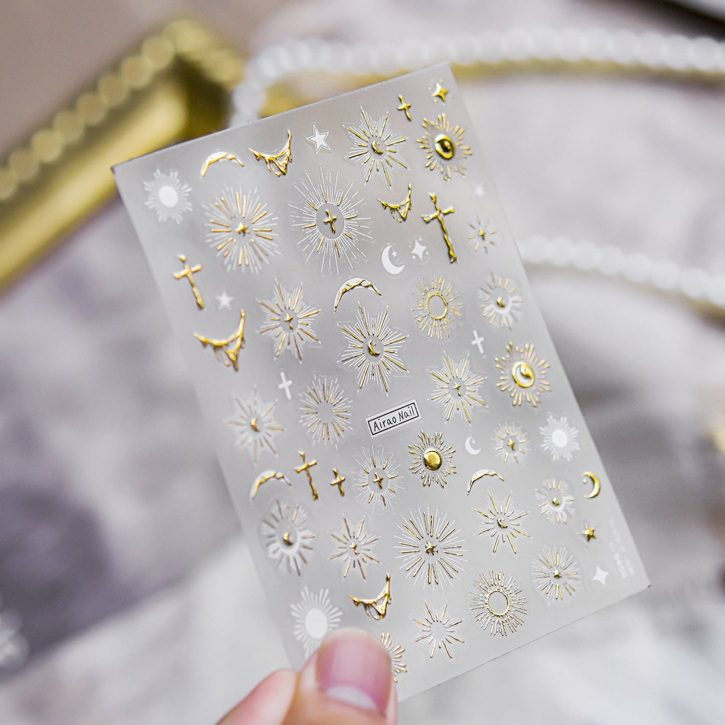 Hello Claws | Holy Light Moon Nail Deco Sticker