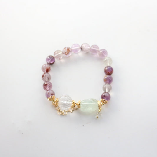 JEKIRA Amethyst & Quartz Harmony Bracelet – 16cm