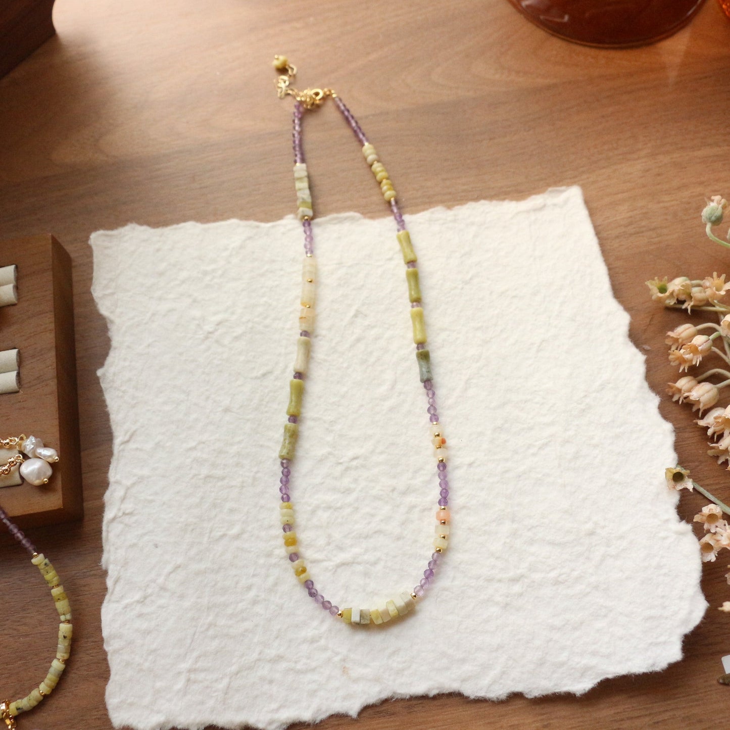 JEKIRA Amethyst & Baroque Pearl Jewelry Set