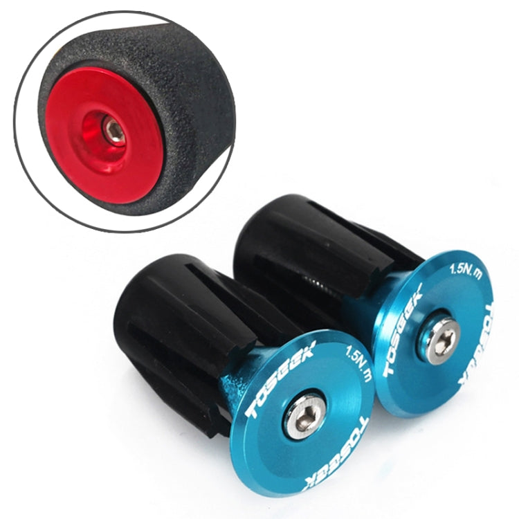 TOSEEK 1 Pair Mountain Bike Handlebar Grips Caps End Plug Aluminum Alloy Bicycle  Bar Ends Plug, 17.6-21.8mm Red, 17.6-21.8mm Green, 17.6-21.8mm Grey, 17.6-21.8mm Gold, 17.6-21.8mm Blue