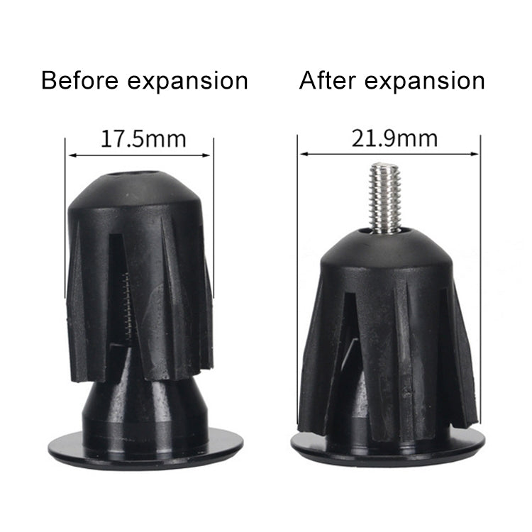 TOSEEK 1 Pair Mountain Bike Handlebar Grips Caps End Plug Aluminum Alloy Bicycle  Bar Ends Plug, 17.6-21.8mm Red, 17.6-21.8mm Green, 17.6-21.8mm Grey, 17.6-21.8mm Gold, 17.6-21.8mm Blue