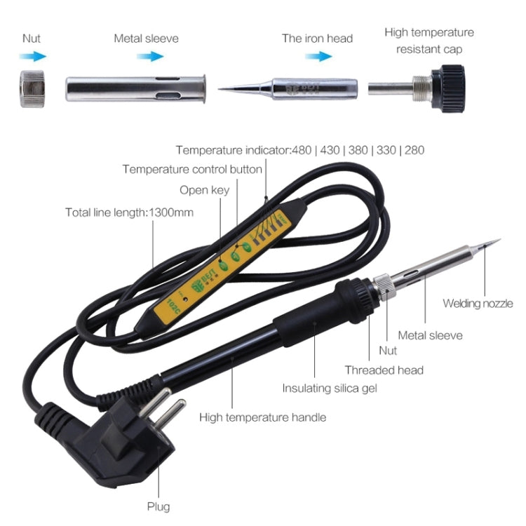 BEST Adjustable Temperature Electric Soldering Iron Welding Solder Station Heat Pencil, UK Plug