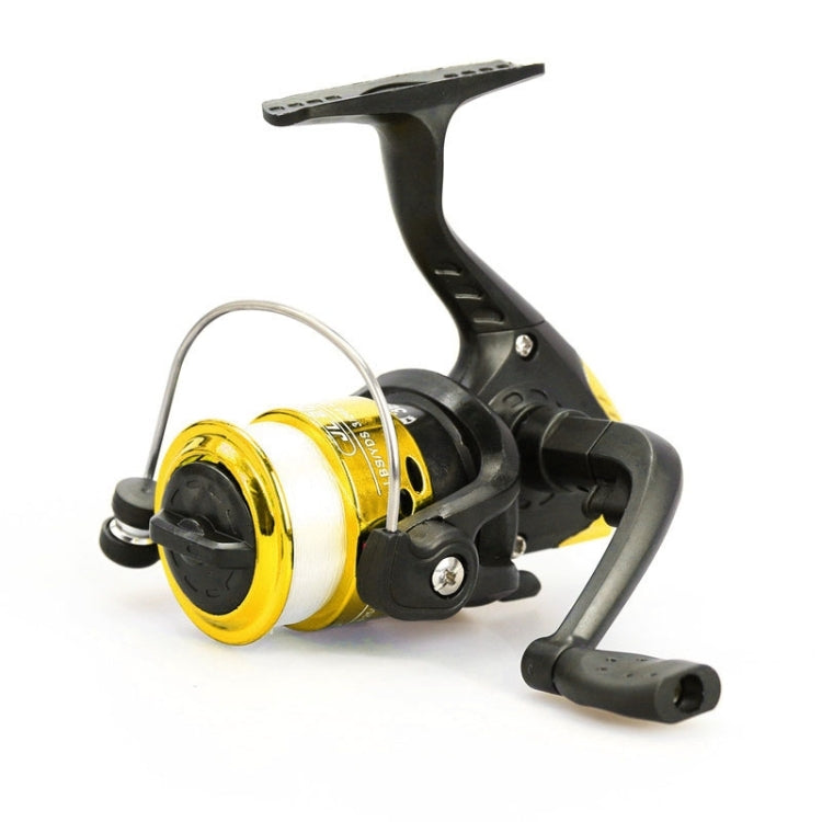 JL200 Plating Plastic 3 Ball Bearings Handle Fishing Spinning Reel  with Transparent Lines, JL200