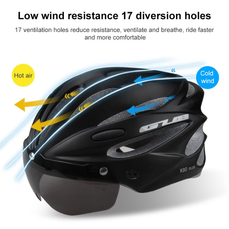 GUB K80 Plus Bike Helmet With Visor And Goggles(Orange)