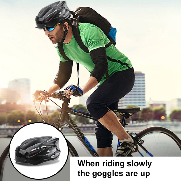 GUB K80 Plus Bike Helmet With Visor And Goggles(Orange)